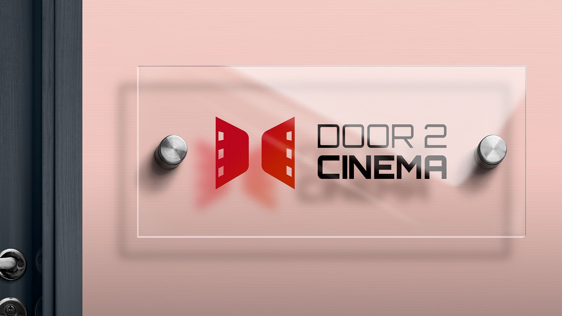 Logo Design and Branding of Door 2 Cinema.