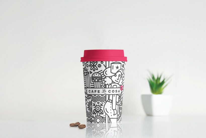 cafe-la-cosa Branding & Identity, Creatives Print & Packaging, Logo Design.