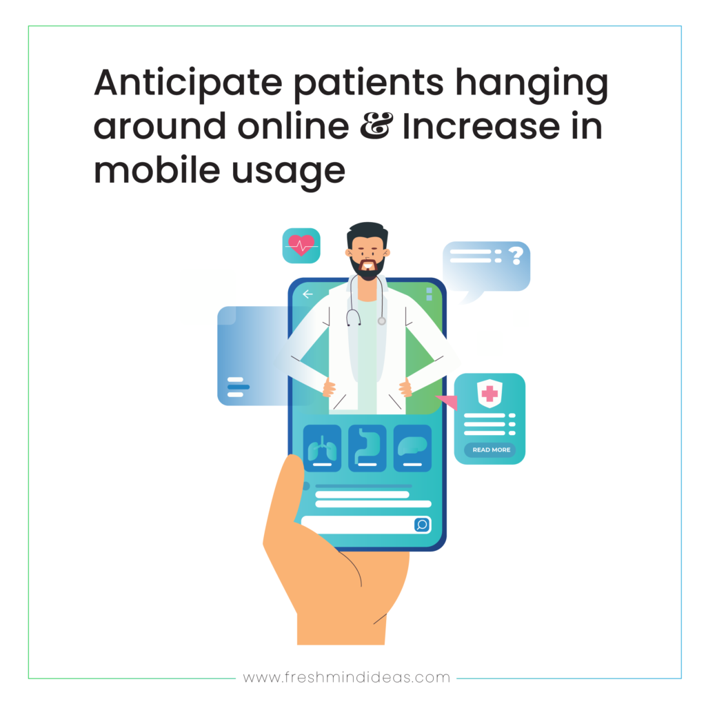 Anticipate patients hanging around online