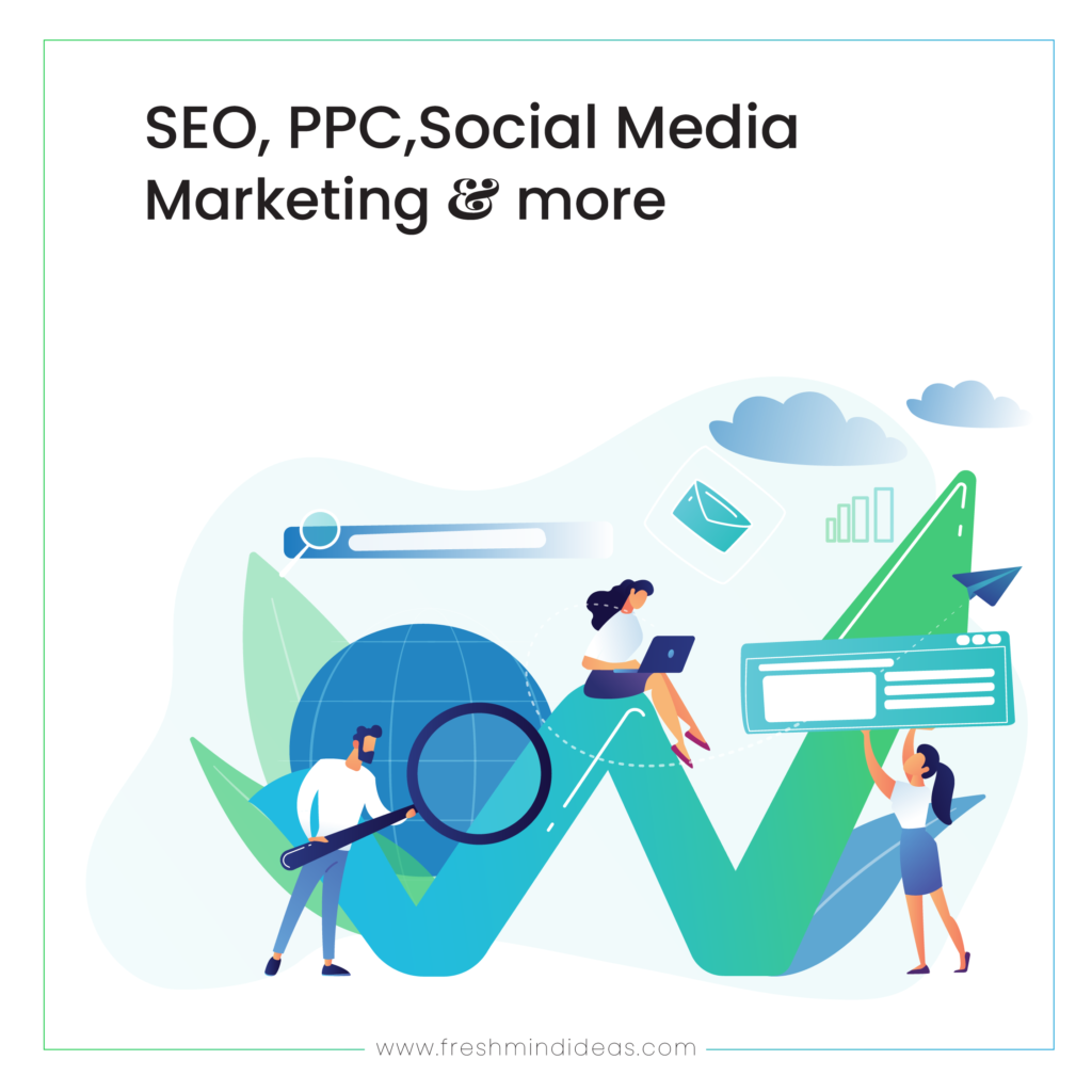 SEO,PPC, Social media marketing