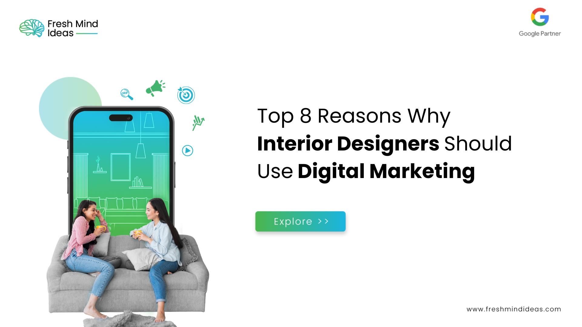5. Generate Qualified Leads and Increase Conversions One good reason to consider digital marketing is that it offers a wide range of methods to generate leads. These include creating appealing web pages with clear call-to-action buttons, running pay-per-click advertising campaigns, utilizing email marketing, and so on. When you combine these tactics with a well-optimized website and high-quality content, you can effectively attract the right audience. Furthermore, it's worth noting that a significant portion of Google searches, approximately 46%, are for local services. To take advantage of this, you can use local keywords like "interior designers near Trivandrum" or "Best interior designers in Mumbai." This can help you connect with potential customers in your area who are searching for services like yours. If you can impress these local prospects, you'll likely see an increase in conversions for your business.